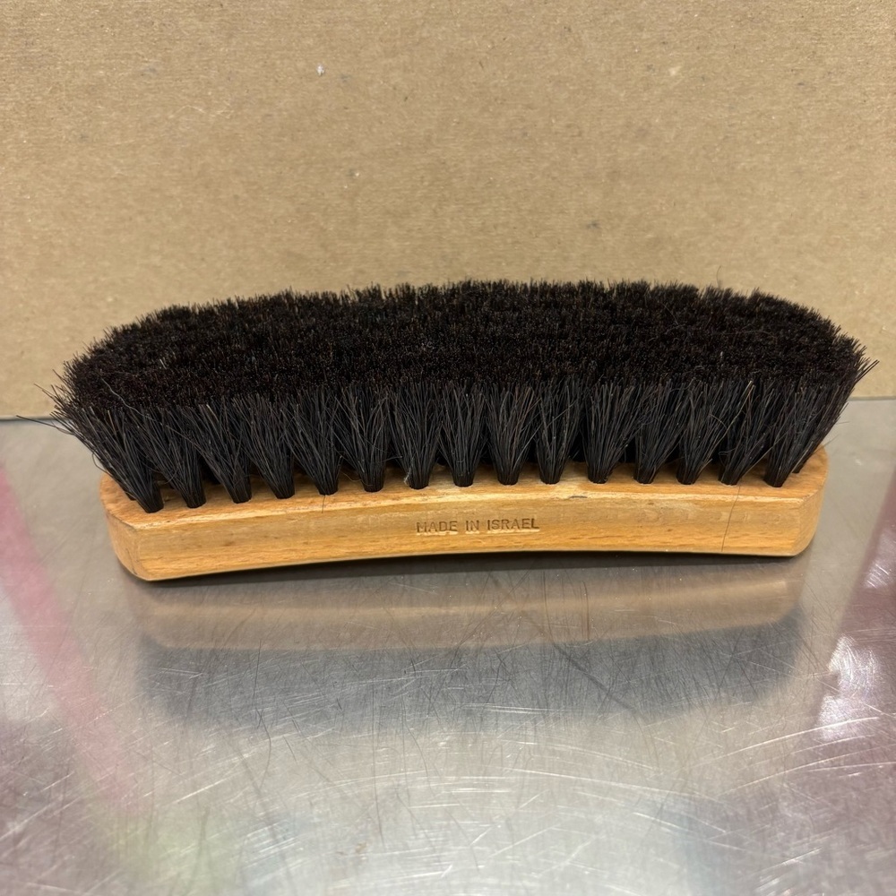 Landesman PRO'S USE 100% Horsehair Shoe Boot Shine Polish Brush Black BRISTLES
